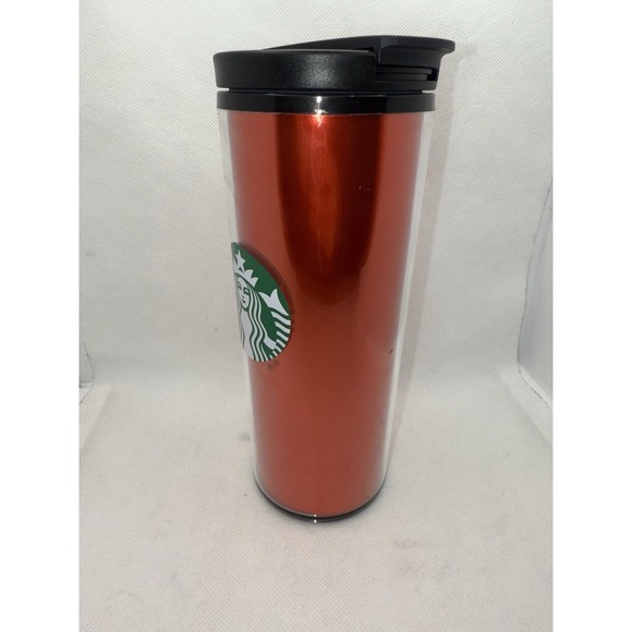 Starbucks‎ Coffee Travel Mug 16 oz 2020 Red  Cup Tumbler Screw On Snap Lid - Picture 4 of 4